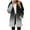 Black, variant on jobturf Hoodies for Women Fashion Gradient Fleece Jacket Full Zip up Long Sleeve Hooded Sweatshirts Casual Winter Coats with Pockets