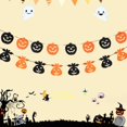 thumbnail image 4 of Feliz Halloween Banner Estrella de Cráneo Puntos Garland Colgando Decoración Soledad Banner de Halloween, 4 of 8
