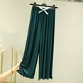 thumbnail image 2 of Fashion Olyvenn Women's Summer Loose Fit Palazzo Lounge Pants with Ruffle Hem Bow Tie Waist Long Straight Pants for Women Trendy Army Green 6, 2 of 8