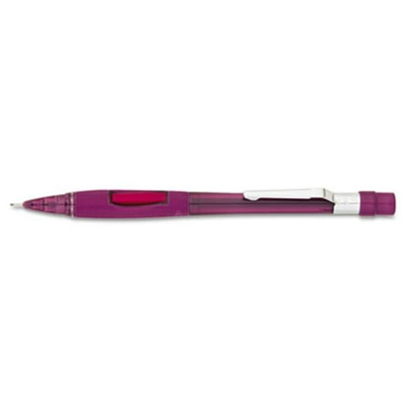 Crayon Mécanique à Clicker Plus Rapide 0,9 mm Barillet Transparent Bordeaux