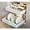 White, variant on 2 Pack Pull out Cabinet Organizer 21" Deep With Raising Pad for Framed Cabinets, Expandable Slide out Drawers for Kitchen Cabinets with 4pcs Divider Racks, Roll out Shelves 9"-14" W White