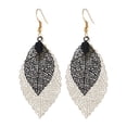 thumbnail image 1 of Fiudx Pendientes Bohemios de Doble Capa con Hojas Huecas Multicolores, Accesorios para Mujer, 1 of 2