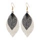 thumbnail image 2 of Xihbxyly Pendientes Bohemios de Doble Capa con Hojas Huecas Multicolores, Accesorios para Mujer, 2 of 2