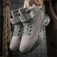 thumbnail image 2 of Winter Men's High Top Sneakers PU Leather Men's Tops Skate Shoes Male Casual Trainers Athletic Shoes, 2 of 5