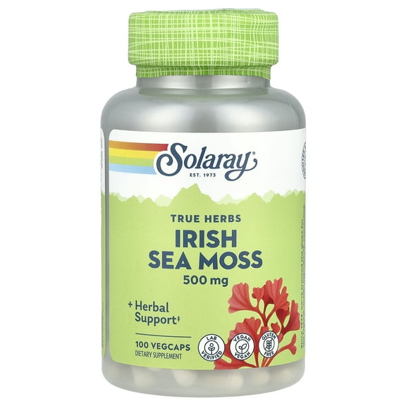 Solaray True Herbs Irish Sea Moss 100 Vegetarian Capsules