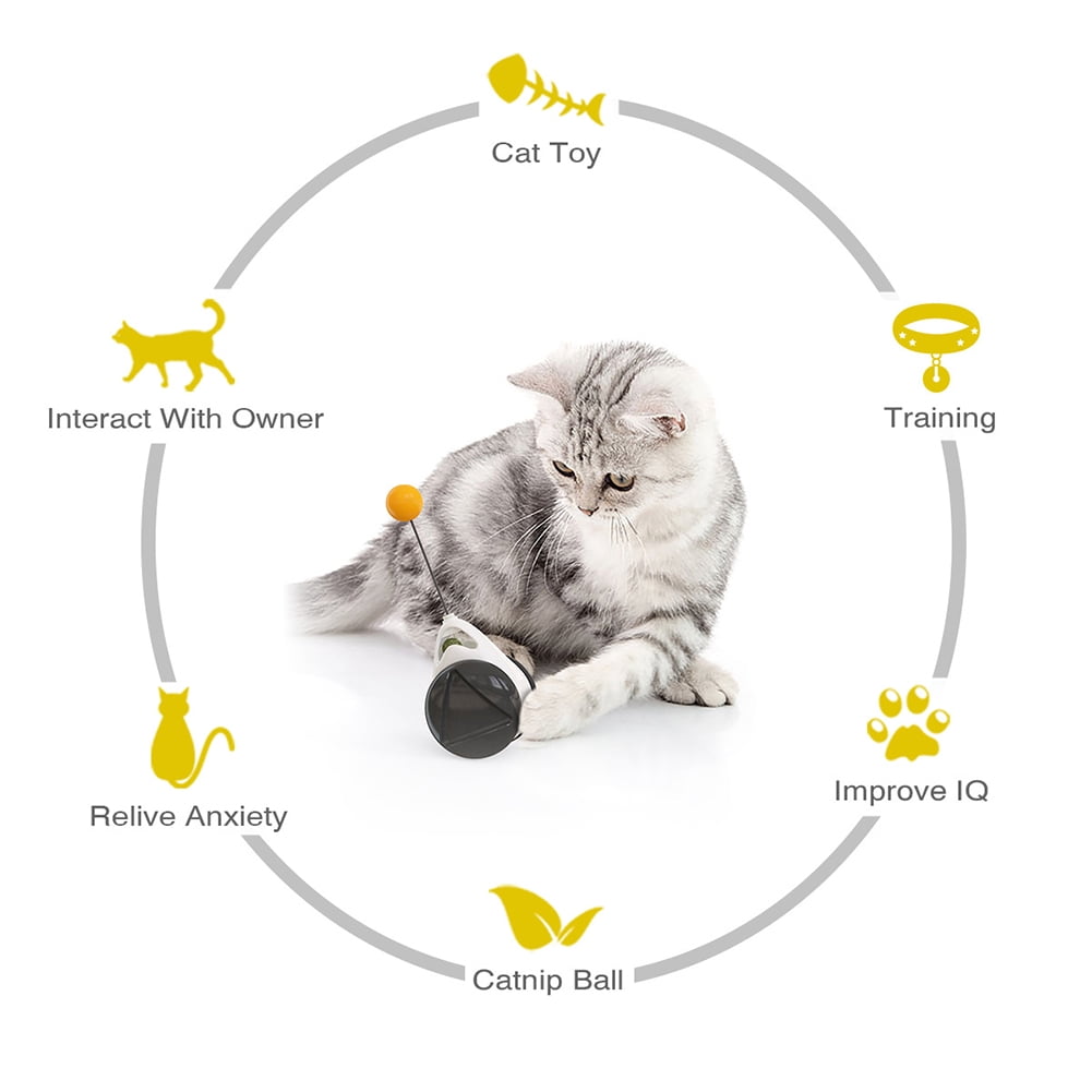 Interactive 7 Cat Catnip Toys Bulk Lot 5 Refillable Fish Cat Squeaky Mouse Set 