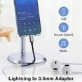 thumbnail image 3 of ORUYROP Lightning to 3.5 mm Headphone Jack Adapter [Apple MFi Certified], iPhone to 3.5mm Audio Aux Jack Adapter Dongle Cable Converter Compatible with iPhone 14 13 12 11 Pro XR XS Maxx8 7 iP, 3 of 7