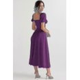 thumbnail image 4 of Women Floral Boho Midi Bustier Dress Ladies Carmen Print Sundress Summer Beach Swing Dresses, 4 of 4