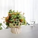 thumbnail image 4 of Maceta artificial verde, conjunto de flores simuladas, jarrón de cerámica, maceta de flores simuladas, decoración del hogar, 4 of 6