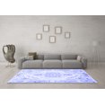 thumbnail image 3 of Ahgly Company Machine Washable Indoor Square Persian Blue Traditional Area Rugs, 3' Square, 3 of 4