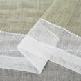 thumbnail image 4 of 2 Panels Sheer Curtains, Faux Linen Textured Voile Grommet Striped Tier Curtain, 4 of 8
