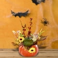 thumbnail image 3 of Calabaza Artificial Macarena Calabazas Falsas con Flores Centro de Mesa de Otoño Estilo A, 3 of 7