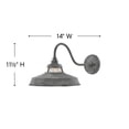 thumbnail image 4 of Hinkley Lighting - Outdoor - Troyer - One Light Outdoor Large Wall Lantern in, 4 of 5