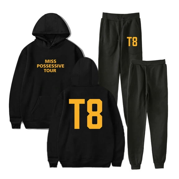 Tate McRae Miss Possessive Tour T8 Hoodie Jogger Pants Two Piece Set Men Women Sweatshirts Sweatpants