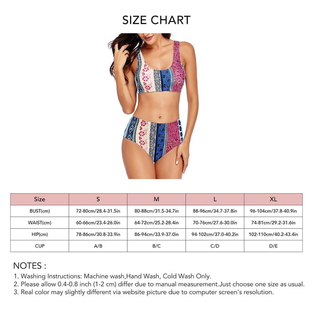 Traje De Baño De 2 Piezas, 100% Poliéster Elástico Cómodo Bikini De Mujer Transpirable Para Actividades Acuáticas Para Baños De Spa ANGGREK Otros