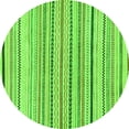 thumbnail image 1 of Ahgly Company Indoor Round Solid Green Modern Area Rugs, 4' Round, 1 of 4