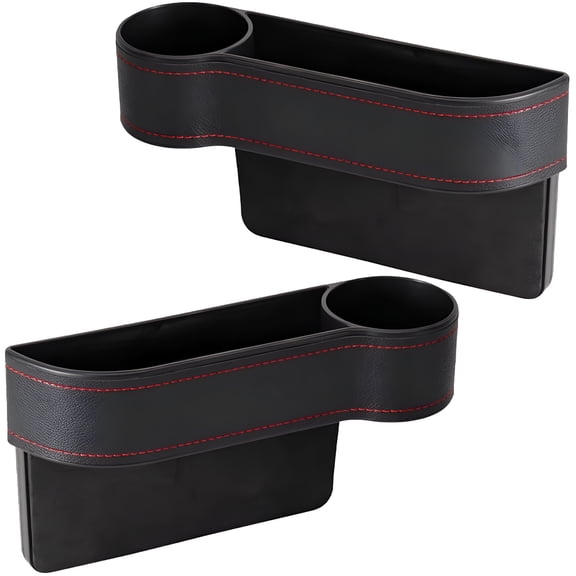 LAMIRO 2 Pcs Car Seat Gap Filler Organizers Universal Fit All Cars
