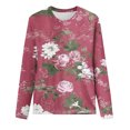 thumbnail image 4 of Ruimatai Women's Casual Long Sleeve T-Shirt Soft Breathable Crewneck Pullover Fashion Printed Top for Home Daily Wear, 4 of 4