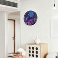 thumbnail image 6 of Indoor 12' Voice-Activated Luminous Decoration Wall Clock With LED Night Light Palm Trees and Starry Sky, 6 of 8