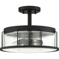 thumbnail image 3 of Quoizel Ludlow 3-Light 13" Ceiling Light in Earth Black, 3 of 4
