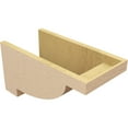 thumbnail image 5 of 10"W x 20"D x 10"H Wide Alpine Rough Cedar Woodgrain TimberThane Corbel, Primed Tan, 5 of 6