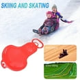 thumbnail image 2 of Aooww Safe Snow Sled Kids Sledge Winter Toboggan Outdoor Sport Skiing Board for Kids, Red, One Size, 2 of 5