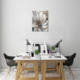 thumbnail image 7 of Stylish Statements Blue Abstract Flower Canvas Prints, Modern Artwork for Living Room, Bedroom & Home Décor, 12x16 inches, 7 of 7
