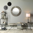 thumbnail image 3 of Jamie Young Co Kai 19" Transitional Leather & Iron Bench in Gray/Black, 3 of 7
