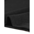 thumbnail image 5 of Vestido Elegante para Mujer con Diseño de Fruncidos y Decoración de Botones Vestido Largo con Dobladillo Dividido  Negro L, 5 of 5