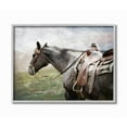 thumbnail image 2 of Stupell Industries Horse Riding Farm Landscape Animal Painting Gray Framed Art Print Wall Art, 11x14, by Milli Villa, 2 of 5
