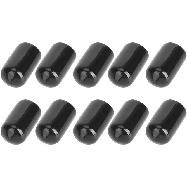 HUGFEGWE 10Pcs Pool Tip Cover, Rubber Billiard Cue Tip Protector Durable Billiard Cue Tip Cover Portable Billiard Pool Cue Tip Protector for 12.5-13 Mm Tips U2537-13211