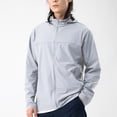 thumbnail image 1 of Mceream Men's Refined Sun Protection with Pockets Tunic Fashion Hooded Ice Silk Comfy Long Sleeve Commuting Windbreaker Jacket Plus Size Outwear Ropa Para Invierno Hombre Gray XXXXXL, 1 of 6