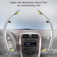thumbnail image 3 of 55436-02330 Left & Right Upper Side Central Dashboard Cover Strip Trim Fit for Toyota Corolla 2010-2013 Navigation Panel Frame Moulding Replacement for 55435-02370, 3 of 6