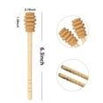 thumbnail image 5 of 4PCS  Honey Mixing Stirrer, Straight Handle Wooden Honey Dipper, Smooth Honey Comb Stick, Honey Spoon Collecting Dispensing Drizzling Jam, 5 of 5