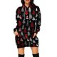 thumbnail image 1 of Vestidos Para Mujer Vestidos de Otoño Corto Estampado Navideño Casual Suelto Manga Larga Cordón Vestido Con Capucha Odeerbi ODB182663, 1 of 5