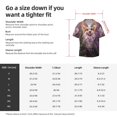 thumbnail image 5 of Honeii 's Dog in Lavender Flowers for men's short-sleeved button-up collared shirt featuring a pocket, perfect for beach vacations, and travel adventures., 5 of 5