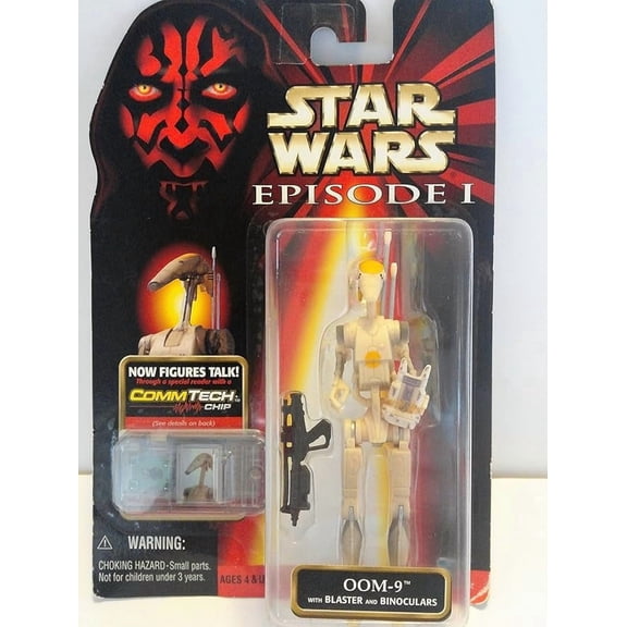 Hasbro Star Wars Episode I ~ OOM-9 with Blaster and Binoculars ~ CommTech
