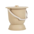 thumbnail image 2 of Urinario con escupidera y tapa, portátil, para cama, mesita de noche, con cubo para inodoro, 4,5 l, para mujer y hombre, para el hogar Amarillo, 2 of 8