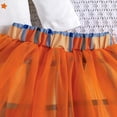 thumbnail image 6 of FINALGANG Girls Boys Outfits Thanksgiving Cartoon Animal Letter Printed Long Sleeve Round Neck Bodysuit Tutu Skirt Set With Headband Boy Stylish Casual Daily Party Photoshoot Outfit,Orange,12M, 6 of 9