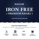 thumbnail image 4 of Pantalón Haggar Iron Free Premium Khaki Straight Fit para hombre, 4 of 4