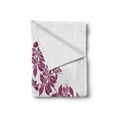 thumbnail image 2 of Purple Soft Flannel Fleece Throw Blanket, Autumn Vine Bridal Flower Bouquet Vintage Style Circle of Leaves Laurel Wreath, Cozy Plush for Indoor and Outdoor Use, 70" x 90", Violet White, by Ambesonne, 2 of 6