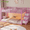 Pink, variant on Plonmago Bunk Bed Twin Over Twin with Storage Staircase, Drawers & Shelves, RGB LED Lights,Low Loft Bed with Power Outlet, Full-Length Guardrail & Metal Slats, for Small Space, Black