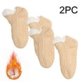 thumbnail image 2 of zbxnLI Kids Non Slip Socks Toddler Girls Boys Warm Crew Socks Winter Thickened Snow Socks 2 Pairs, 2 of 9