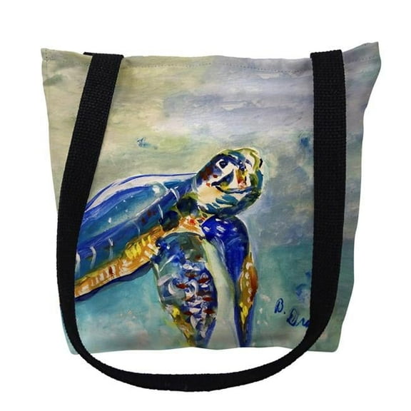 16 x 16 in. Happy Sea Turtle Tote Bag - Medium