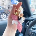 thumbnail image 3 of Cartoon Cat Keychain Pendant, Cute Kitten Animal Shape Key Ring Trinket Bag Charms for Women Men Handbags Decor (Color : Black, Size : 3.9 x 0.8 x 1.8 in), 3 of 5