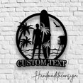 thumbnail image 3 of Handmadetneonsign Custom Longboard Male Beach Surfing Metal Wall Art LED Light - Personalized Surfboad, 3 of 5