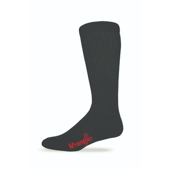 Wranglers Riggs Mens Socks, Non-Binding Boot Work Cotton Cushion Smooth Toe Socks, 2 Pairs
