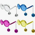 thumbnail image 5 of Ikeay Artificify Retro Disco Party Glasses with Pendant, Funky Sunglasses for Women Men, 70S Theme Costume Accessories (1 Pair) Black, 5 of 9