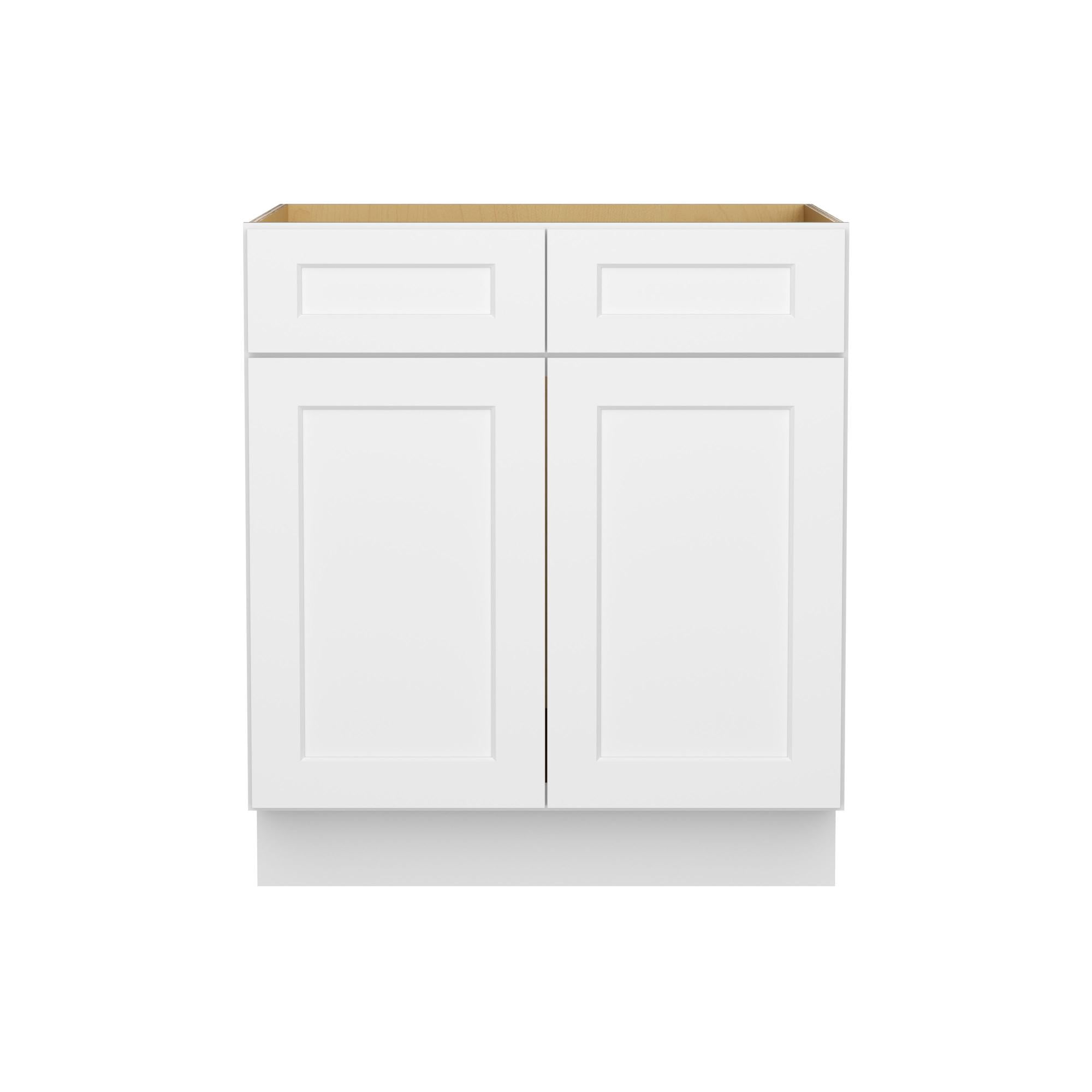Furinno Shaker Sink Bases Kitchen Cabinet, Ready to Assemble, 24 D x 30 W x 34.5 H, White