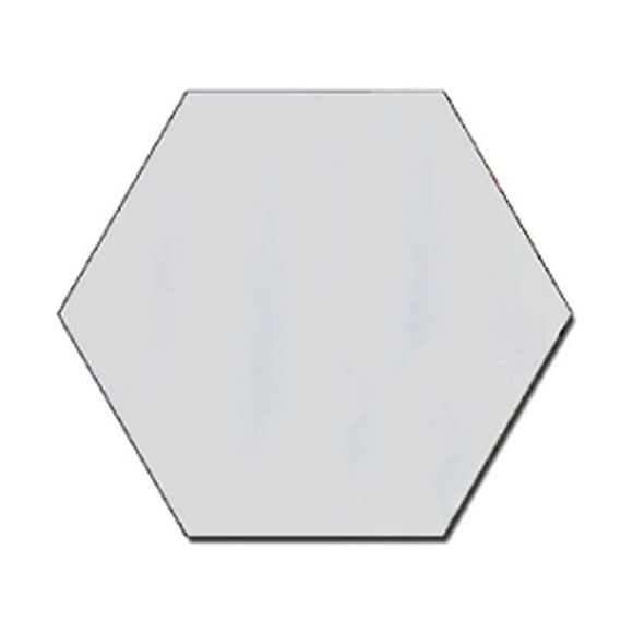 Advancent 12 piezas de pegatinas de espejo hexagonales, efecto reflectante transparente acrílico, hoja de pared autoadhesiva de alta viscosidad Decoración del hogar
